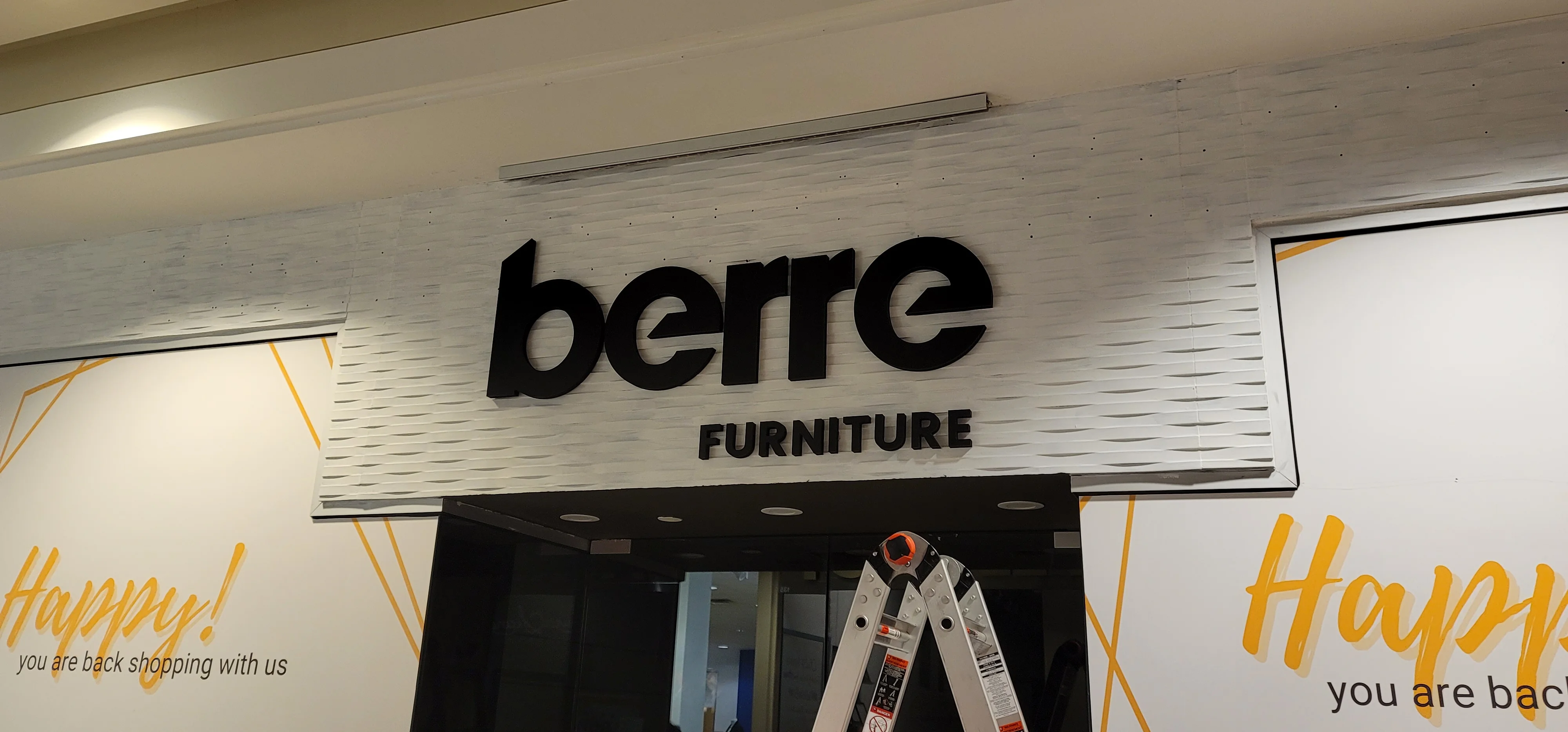 Dimensional letters for office lobby