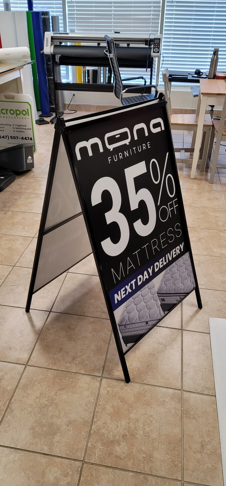 A-frame sign project by Kerem Sign in Toronto