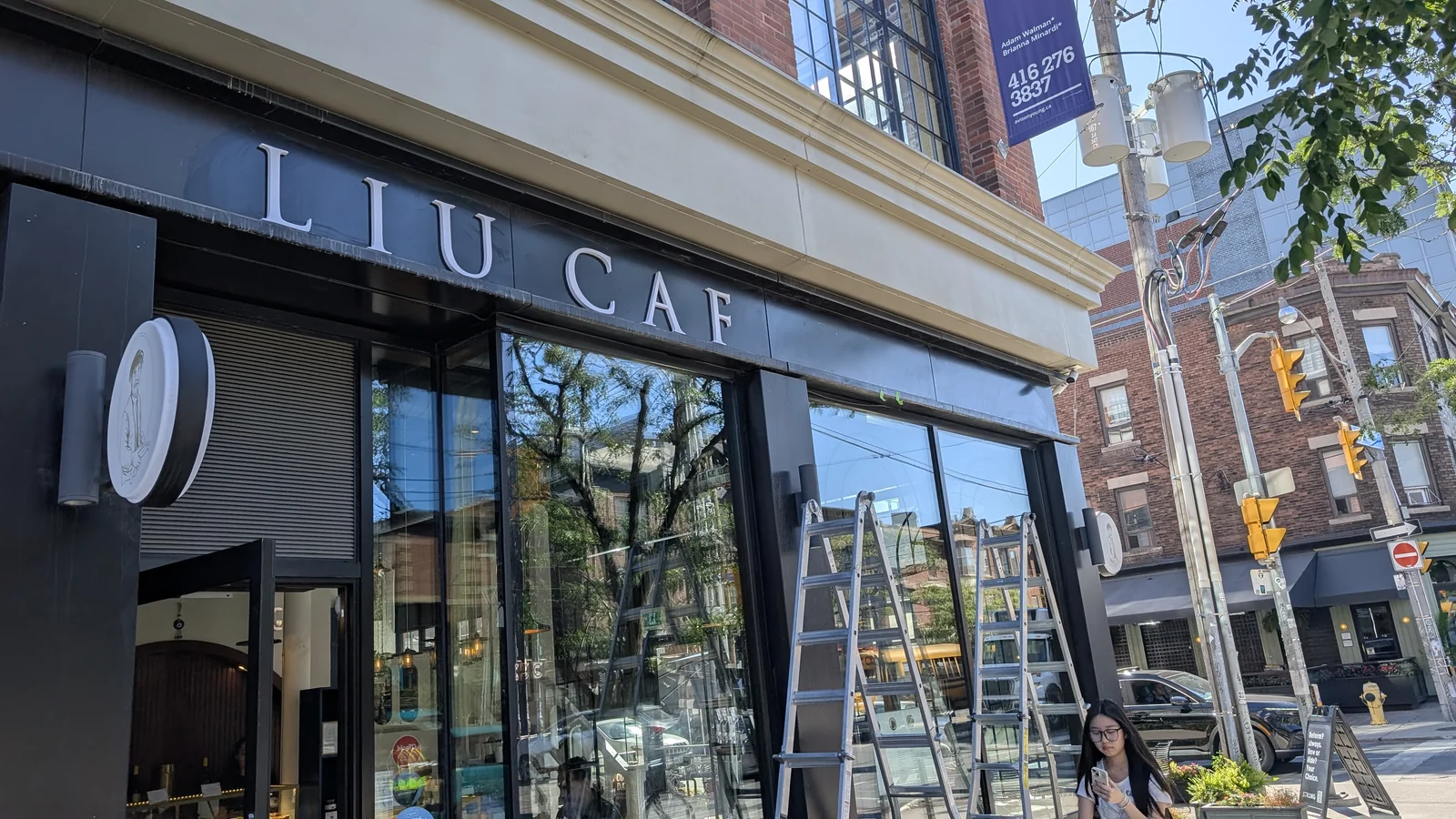 Awning installation by Kerem Sign in the GTA