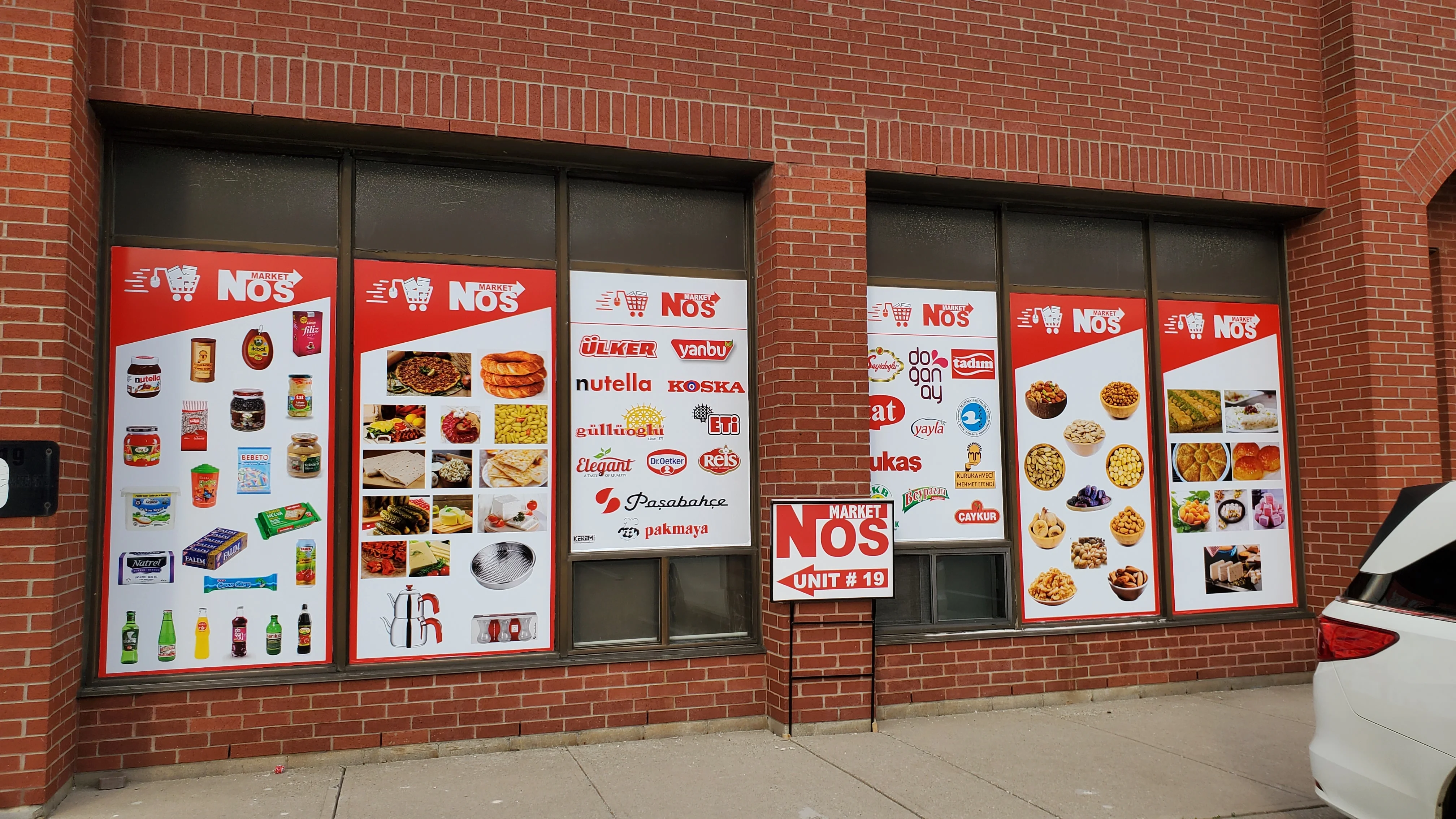 Vinyl wrap on commercial surface